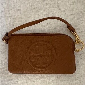 Tory Burch Tan Leather Wristlet